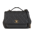 Business Affinity Bag, &pound;2,300, Handbags, Black, Caviar Leather, Front view